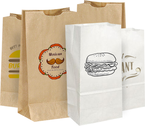 Custom Restaurant Paper Bags
