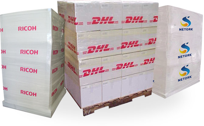 Plastic shop wrap printing